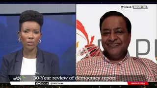 30-year review of democracy report | Prof. Saths Cooper weighs in