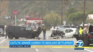 Caitlyn Jenner settles with car crash victim's family for $800K | ABC7