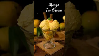 Mango Ice Cream Recipe #shorts #mangoicecream #mangorecipes
