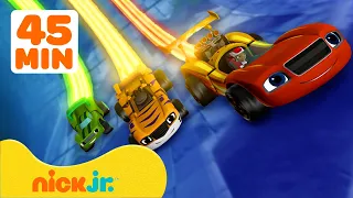 Blaze e le Mega Macchine | Giochi e salvataggi scientifici di Blaze! ⚛️ 45 minuti | Nick Jr. Italia