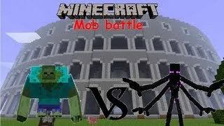 Minecraft Mob battles: Mutant Zombie vs Mutant Enderman