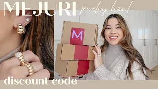 Huge Mejuri Jewelry Haul | Puffy Charlotte Collection and Diamond Pieces - influencer discount code