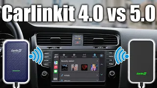 Carlinkit 4.0 vs 5.0 - The New King of Wireless CarPlay and Android Auto Adapters?