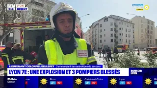 Lyon 7e : une explosion et 3 pompiers blessés