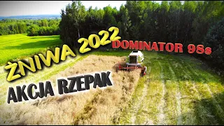 CLAAS DOMINATOR 98s / Żniwa 2022 / RZEPAK