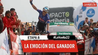 Winner's emotion - Stage 8 | #LaVuelta22