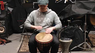 Djembe improvisation /// Djembe solo groove /// Джембе перкусія