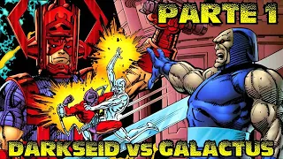 GALACTUS intenta comer el mundo de DARKSEID - alejozaaap