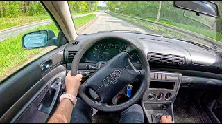 1995 Audi A4 B5 [1.6 I 101 hp] |0-100| POV Test Drive #2055 Joe Black