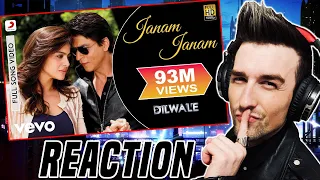 Janam Janam Full Video - Dilwale|Shah Rukh Khan|Kajol|Arijit Singh|Antara Mitra|Pritam (REACTION)