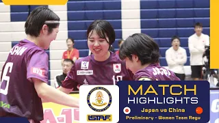World Sepaktakraw Championship King's Cup 2023: China vs Japan - Preliminary Round Women Team Regu