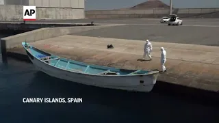 Migrants cross treacherous Atlantic to Spain