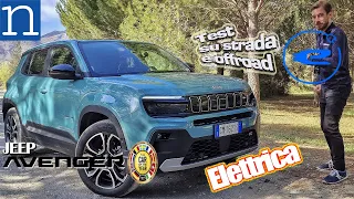 Jeep AVENGER elettrica | Prova consumo e test sterrato SUV compatto 100% elettrico