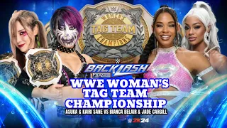 WWE 2K24 PS5 Bianca Bel-Air & Jade Cargill vs Damage Ctrl WWE Women's Tag Team Championship