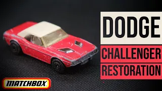 MATCHBOX Superfast restoration: 1G Dodge Challenger (Yellowed Plastic Restoration Tutorial)