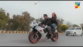 Larki Ke Saath Bike Par...!! #dananeer #khushhalkhan -Muhabbat Gumshuda Meri - HUM TV