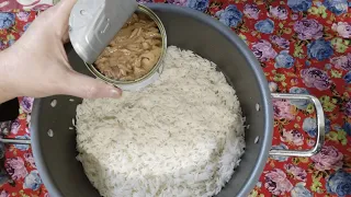 Do you have rice and canned tuna at home? Easy, Quick and Very Delicious Recipe!