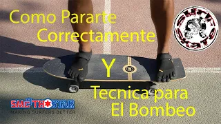 Surfskate  Posición Correcta y Bombeo