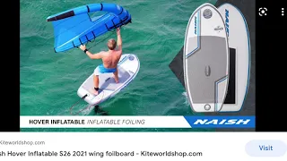 Naish Hover Inflatable Wing Foil - 170 liter 2021 S26 Unboxing and comparison with S26 Hover GS 125L