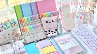 Huge school supplies haul ✨ stationery giveaway 2021