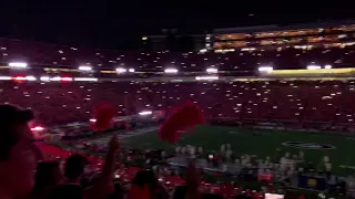 Sanford Stadium Light show!! Georgia vs Notre Dame