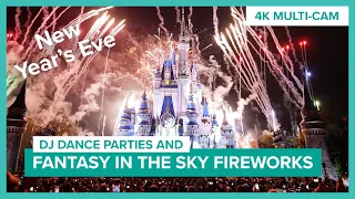 Watch New Year’s Eve Fireworks at Disney World - Fantasy in the Sky and DJ Parties