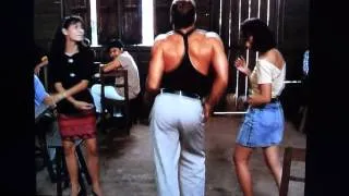 Van damn kickboxer dancing scene