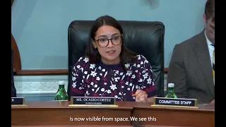 Rep. AOC confronts oil executive over 40,000 gallon oil spill on native land