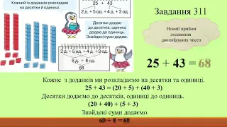 24 11 Математика Додавання діоцифрових числ виду 25+43