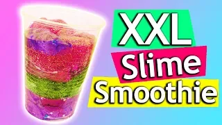 XXL Slime Smoothie | Schleim Experiment ALLES MISCHEN | Mega Schleim selber machen