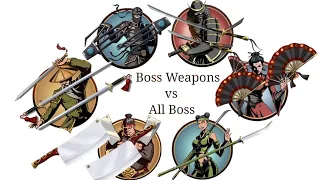 Shadow Fight 2  ||  All Boss  vs  All Boss's weapons  ||  [ Android/ iOS Gameplay ]