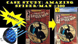 Case Study: DISGUSTING!!! Amazing Spider-Man 300 whitening foxing removal CGC comic book grade!!!