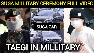 OMG!😳 SUGA MILLITARY CEREMONY FULL VIDEO| suga millitary enlistment#jungkook#btsv#btsmillitary#suga