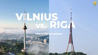 Riga vs. Vilnius Vlog & Comparison: Baltic Capital Showdown!