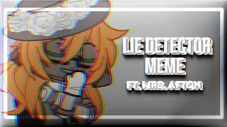 [FNAF] Lie Detector MEME || FT. Mrs. Afton || Swap AU || Gacha Club