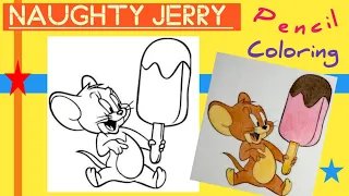 Coloring Naughty Jerry - Tom & Jerry | @kimmiTheClown | @MagicFingersArt | @DrawSoCute