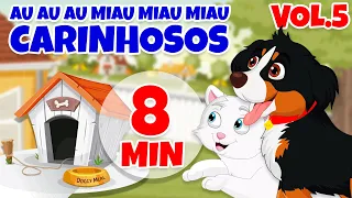 Au Au Au Miau Miau Miau Carinhosos Vol. 5 - Giramille 8 min | Desenho Animado Musical