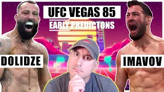 EARLY: UFC Vegas 85: Dolidze vs. Imavov FULL CARD Predictions and Bets