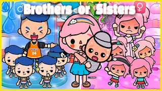 Adopted Baby Have 5 Brothers and 5 Sisters | Toca Life Story | Toca Boca