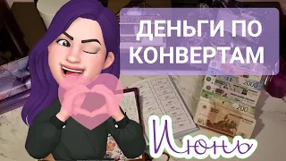 Распределение денег по конвертам / РОЗЫГРЫШ / Cash envelopes / ИЮНЬ