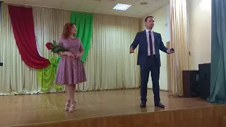 Маргарита Полежаева и Алексей Жихорев. Выступление в Бобруйске.