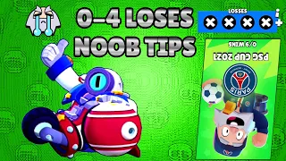 HOW TO GET 0-4 LOSES PSG CUP - Noob Tips (Parody) Brawl Stars