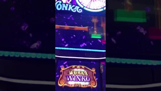 "I felt it in my finger". Big mistake on this Willy Wonka slot machine