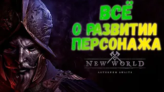 New World MMO.🏋️‍♂️ Развитие персонажа. Боевые скиллы. Характеристики