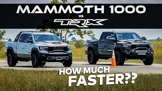 1000 HP HENNESSEY TRX vs 702 HP RAM TRX // Drag Race Comparison!