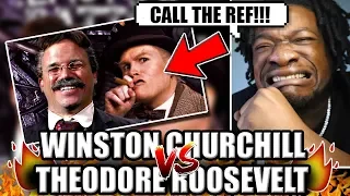 Theodore Roosevelt vs Winston Churchill. Epic Rap Battles of History (REACTION!)