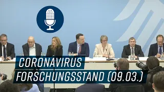 Anja Karliczek und Jens Spahn: Pressekonferenz zum Forschungsstand Coronavirus (9.03.2020)