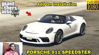 GTA 5 : HOW TO INSTALL PORSCHE 911 SPEEDSTER CAR MOD🔥🔥🔥