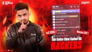 Chat spammed hacker after this match 😷| 1v3 soul | Skyesport semis | Team BLIND | BLINDManya