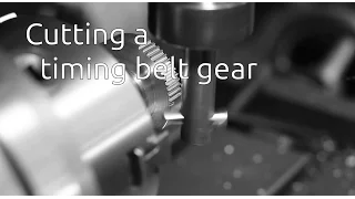 Cutting a timing belt gear